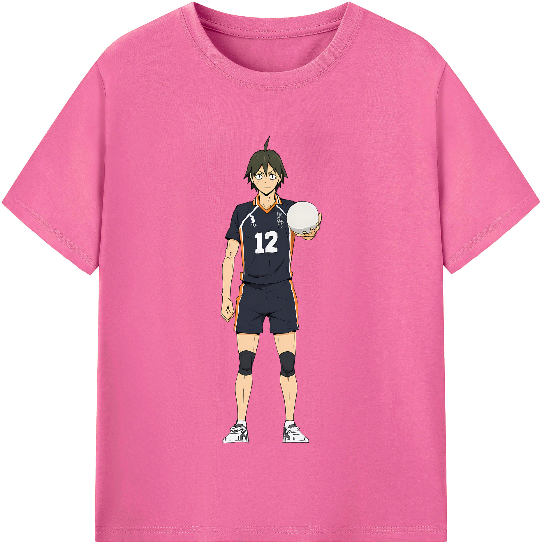 （画像用） ハイキュー!! Haikyu!! レディースカジュアルプリントTシャツ（綿100％）